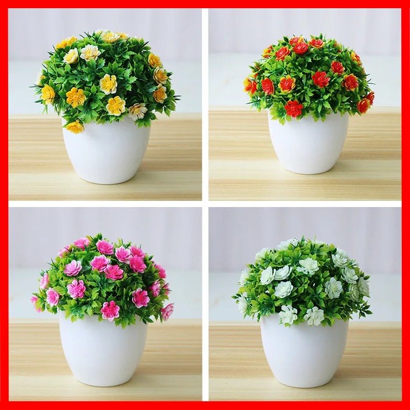 Bonsai Garden Home - 1pc Artificial Plants Bonsai Small Flower