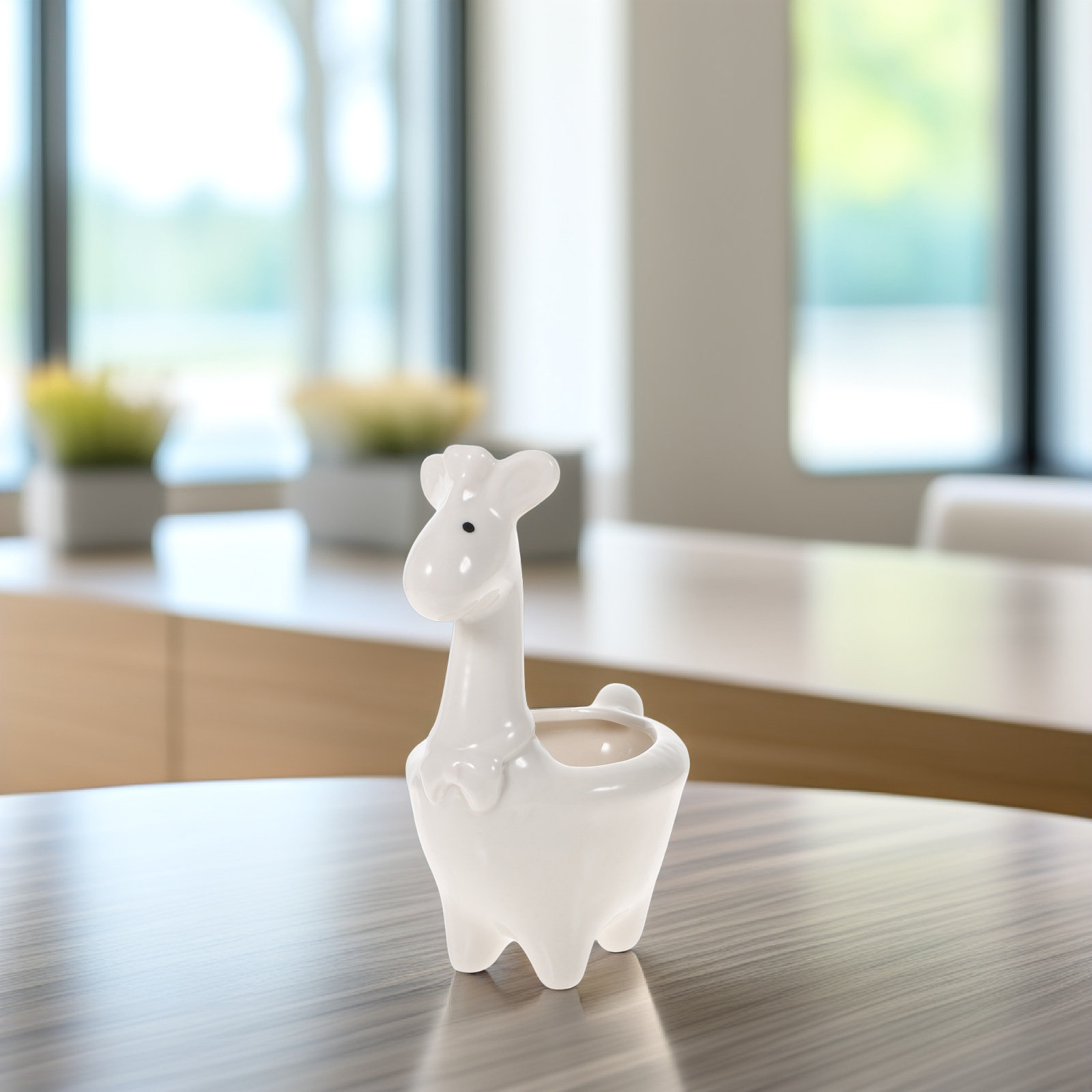 Bonsai Garden Plants - Adorable Elephant Shaped Ceramic Succulent Flowerpot
