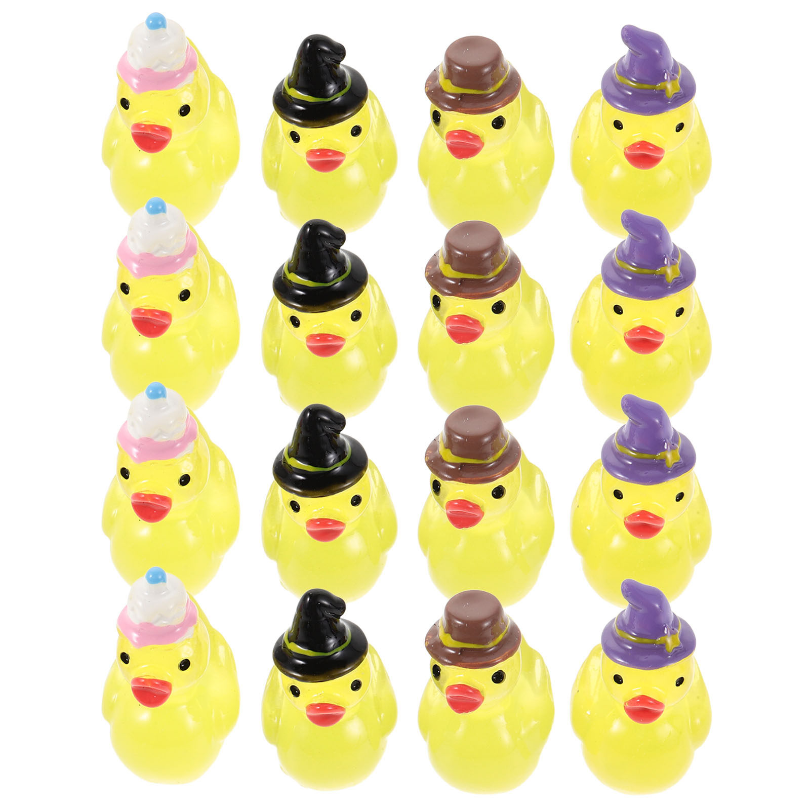 Bonsai Garden For Desk - 20Pcs Mini Resin Ducks Cartoon Resin