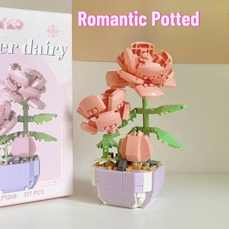 Mini Potted Flowers Building B - огляд і ціна Bonsai Garden Lego