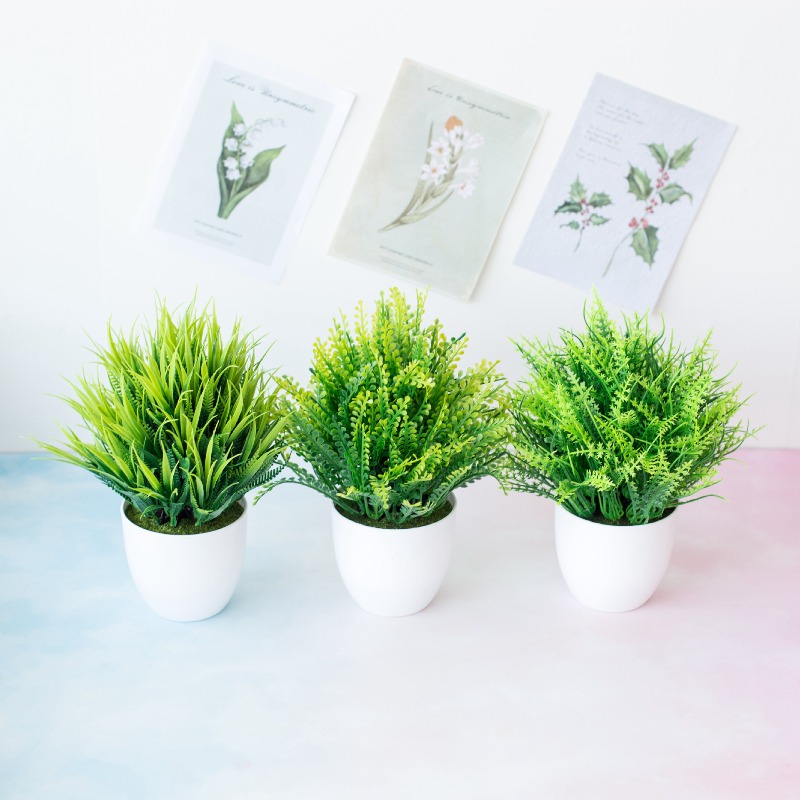 1pc Green Artificial Plants Pl - огляд і ціна Bonsai Garden For Desk
