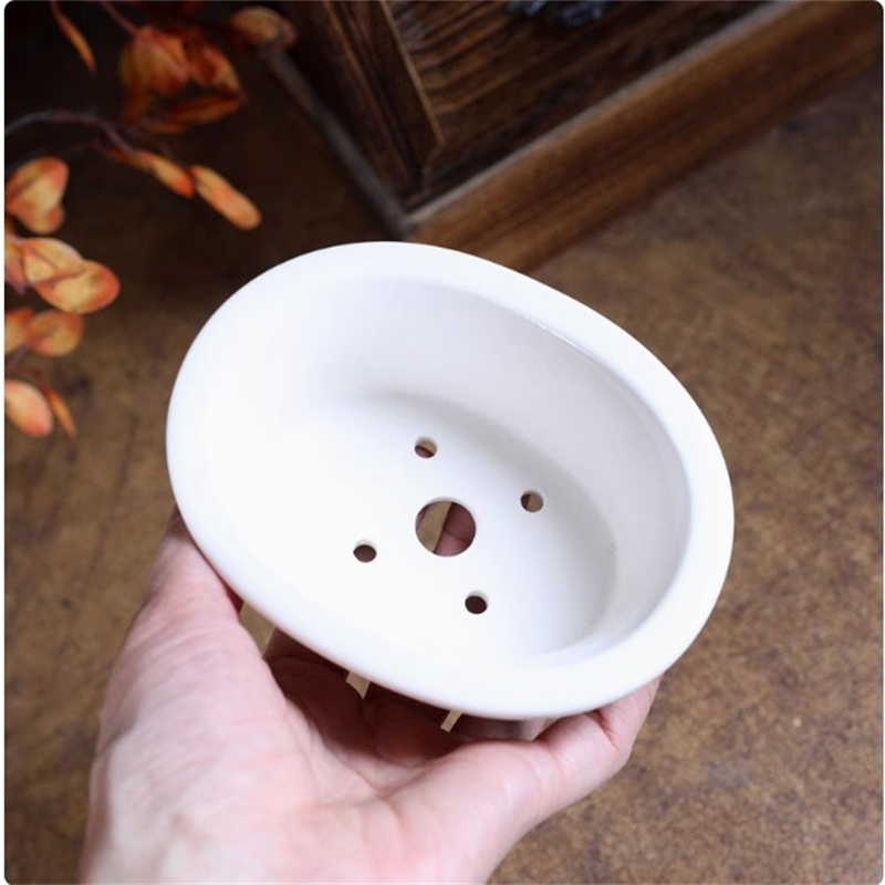 Porcelain White Oval Bonsai Po - огляд і ціна Bonsai Garden For Desk