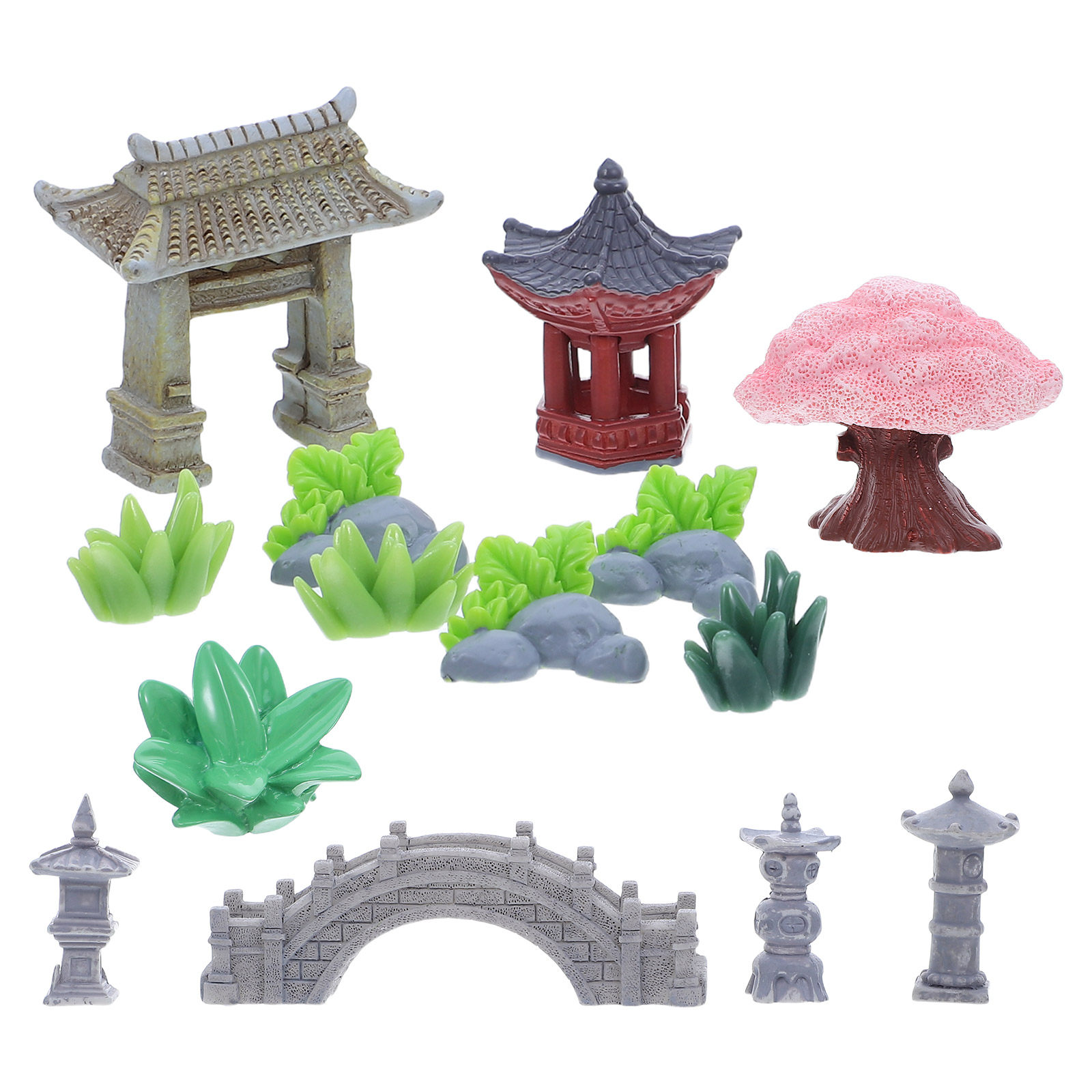 1Set Resin Miniature Landscape - огляд і ціна Bonsai Garden For Desk