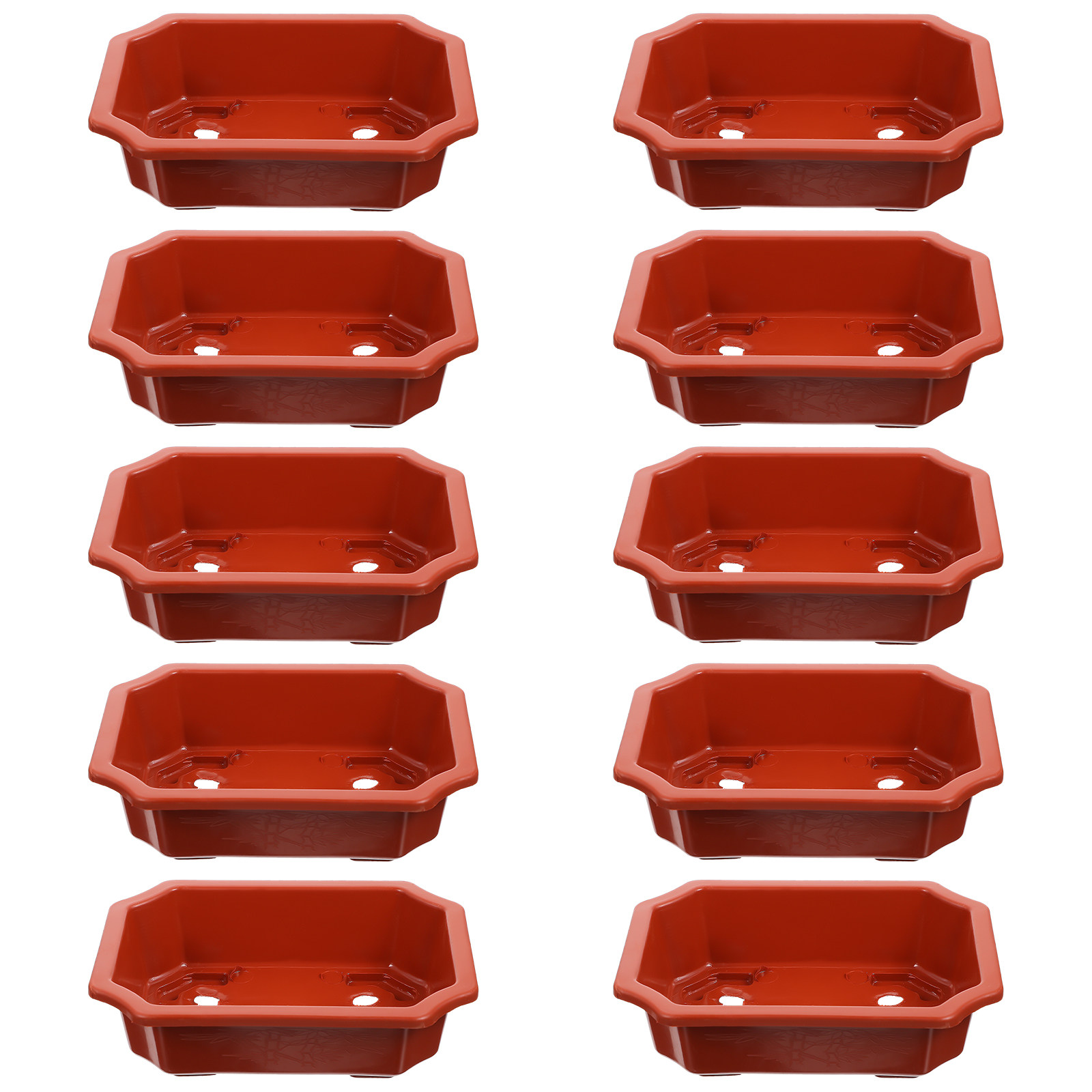 10Pcs Plastic Flower Pots Drai - огляд і ціна Bonsai Garden Design