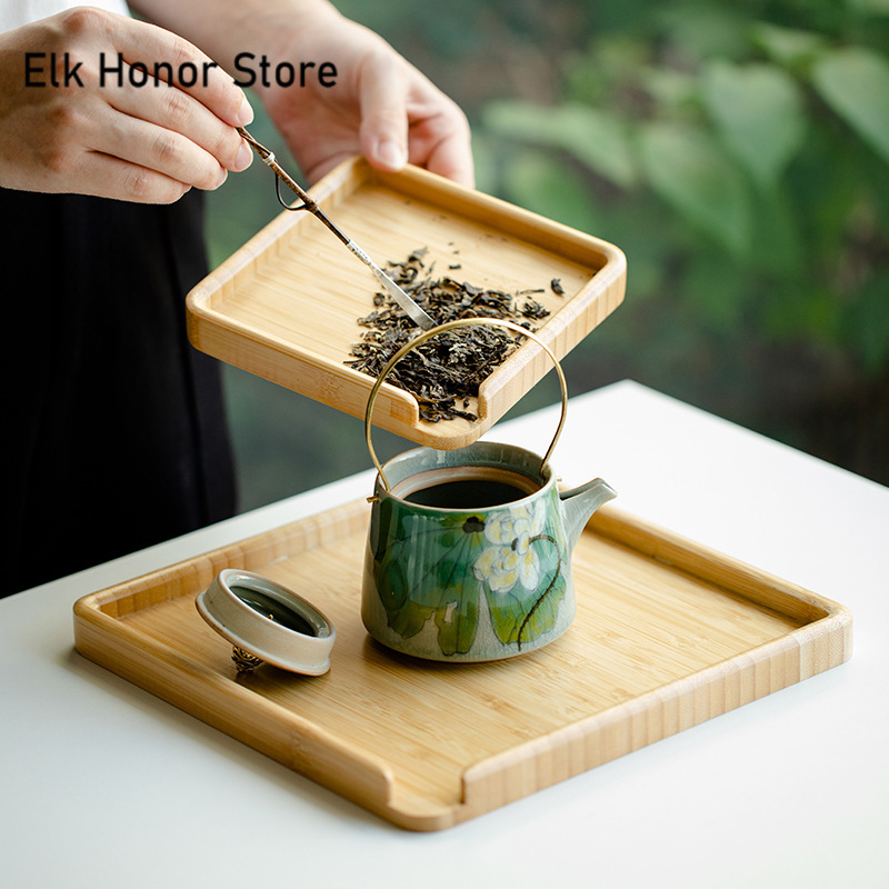 Chinese Bamboo Food Tray Puer  - огляд і ціна Bonsai Garden Home