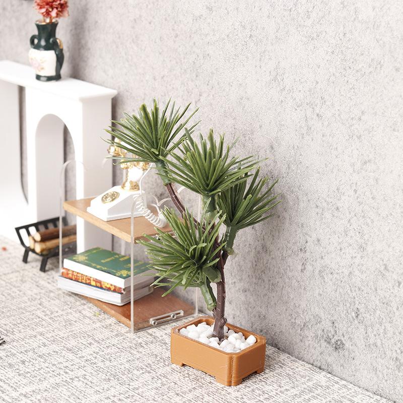 1Pcs 1/12 Dollhouse Simulation - огляд і ціна Bonsai Garden Plants