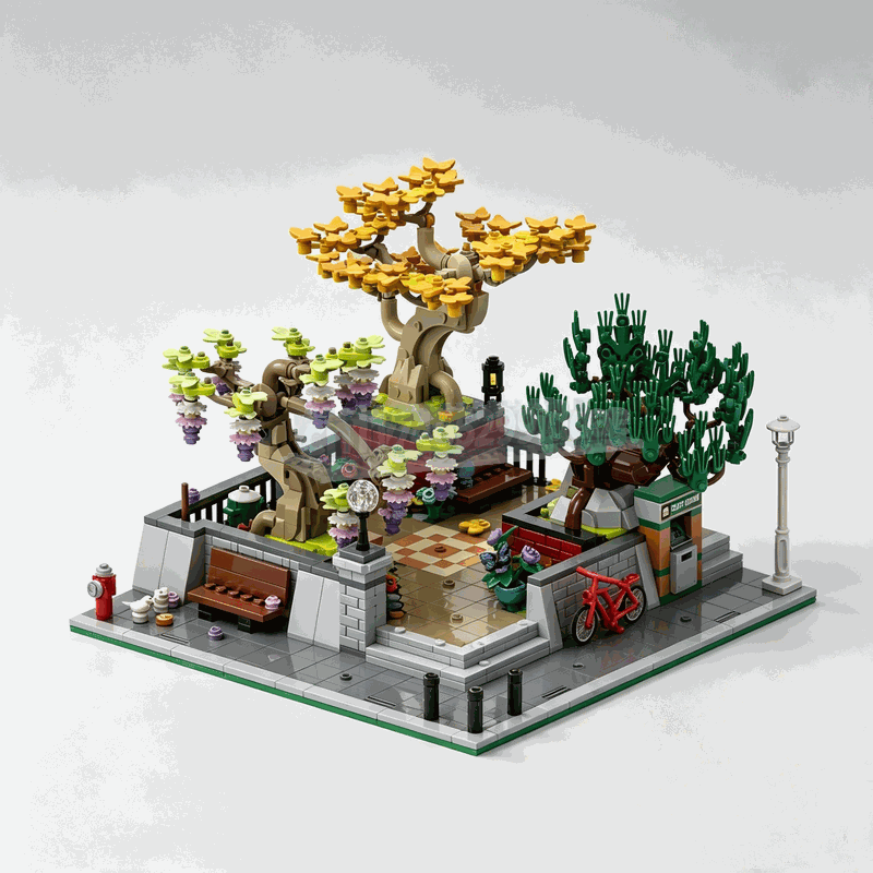 1309PCS Corner Park Bonsai Tre - огляд і ціна Bonsai Garden Lego