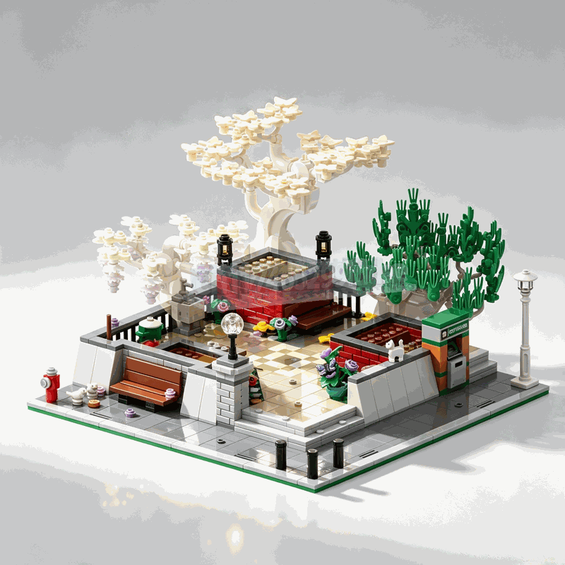 1309PCS Corner Park Bonsai Tre - огляд і ціна Bonsai Garden Lego