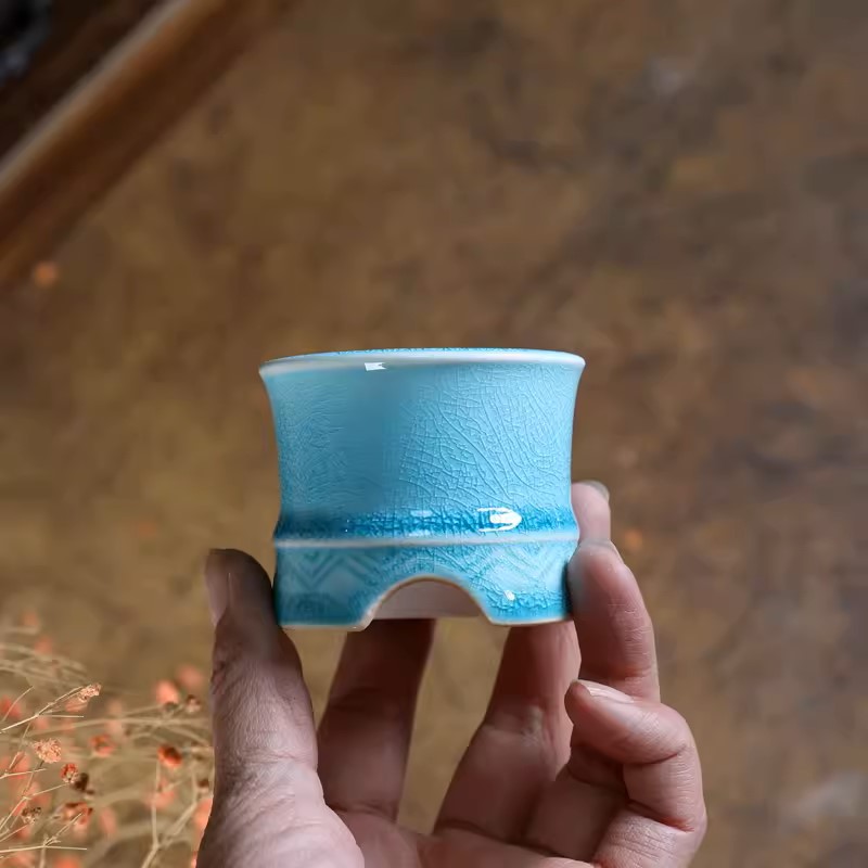 Porcelain Blue Glazed Bonsai P - огляд і ціна Bonsai Garden Design