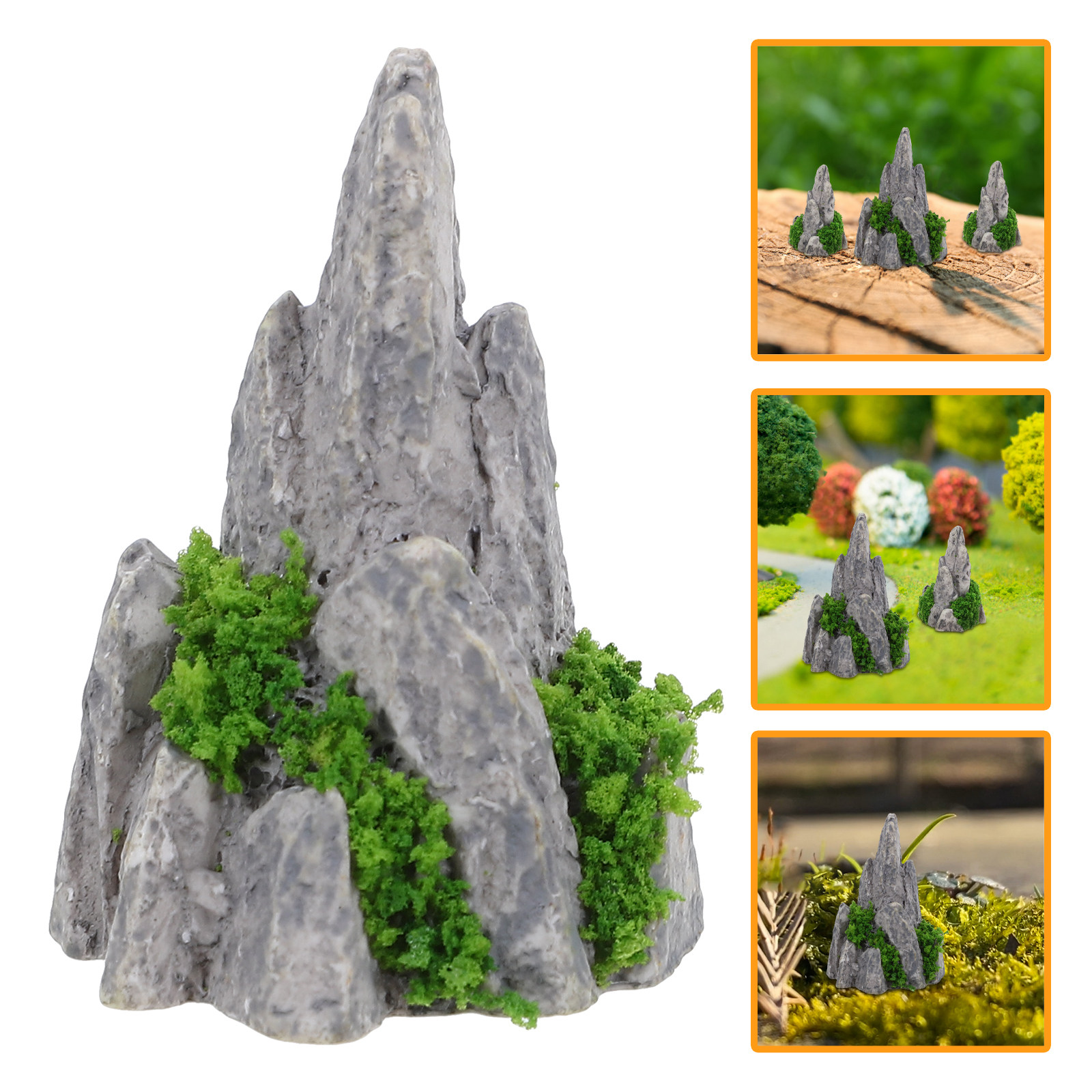 8Pcs Mini Resin Rockery Orname - огляд і ціна Bonsai Garden For Desk