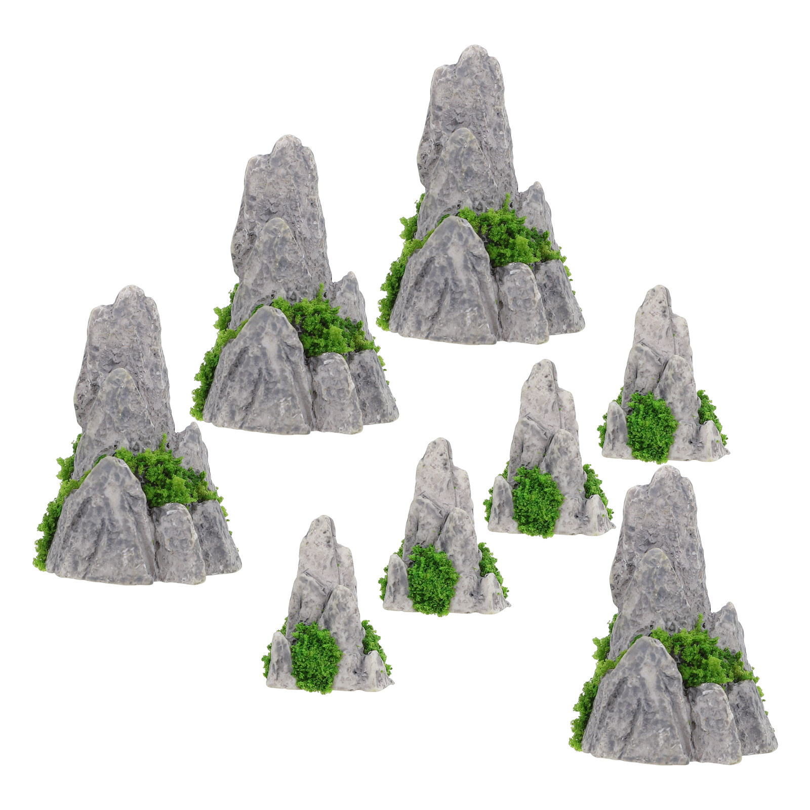 8Pcs Mini Resin Rockery Orname - огляд і ціна Bonsai Garden For Desk
