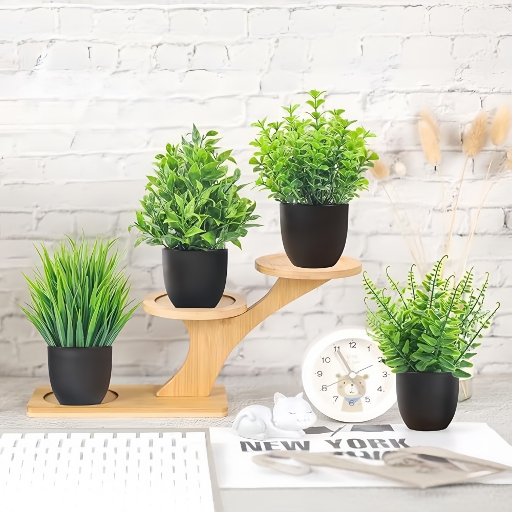 4pcs/set Mini Artificial Plant - огляд і ціна Bonsai Garden Home