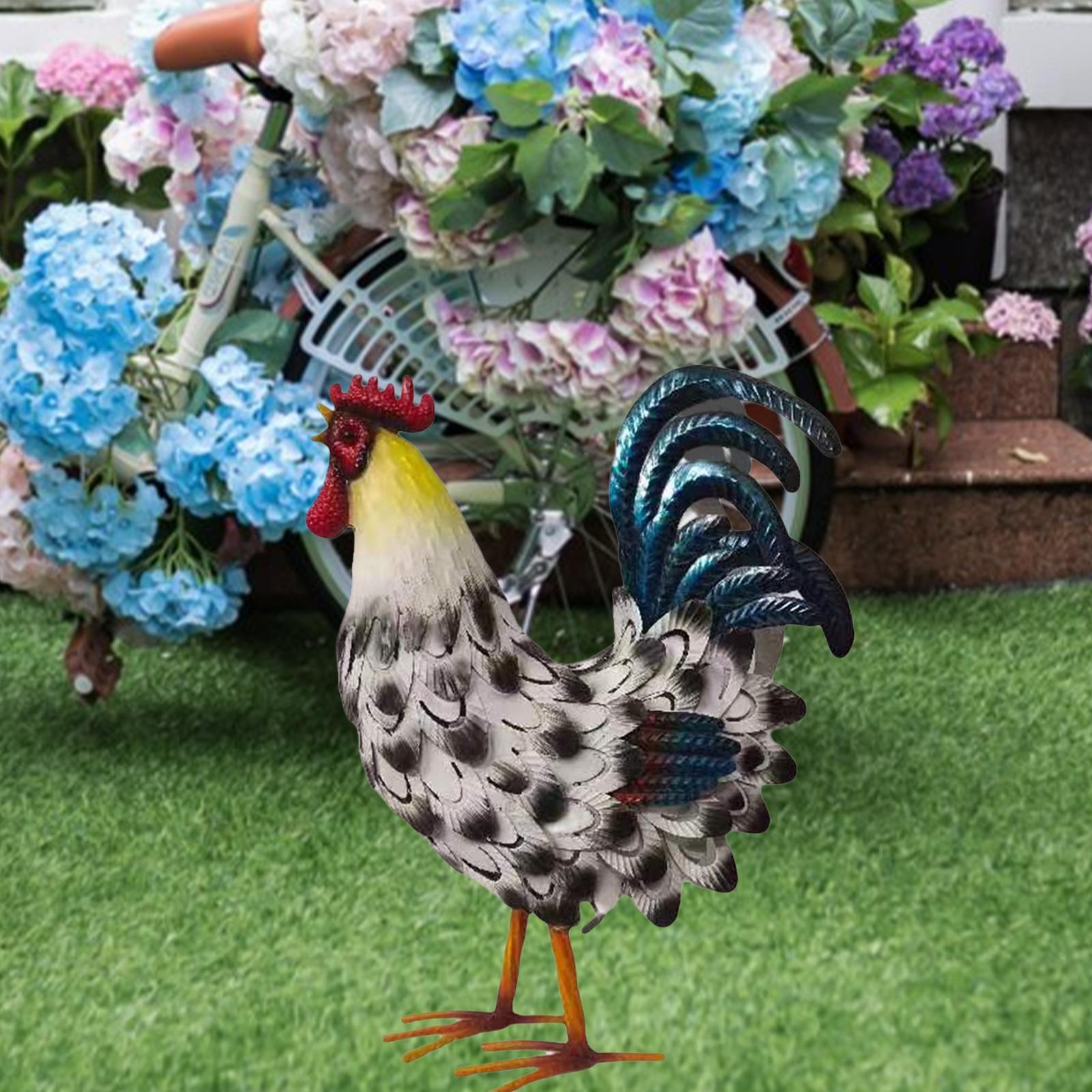Metal Rooster Decoration Chick - огляд і ціна Bonsai Garden Ideas