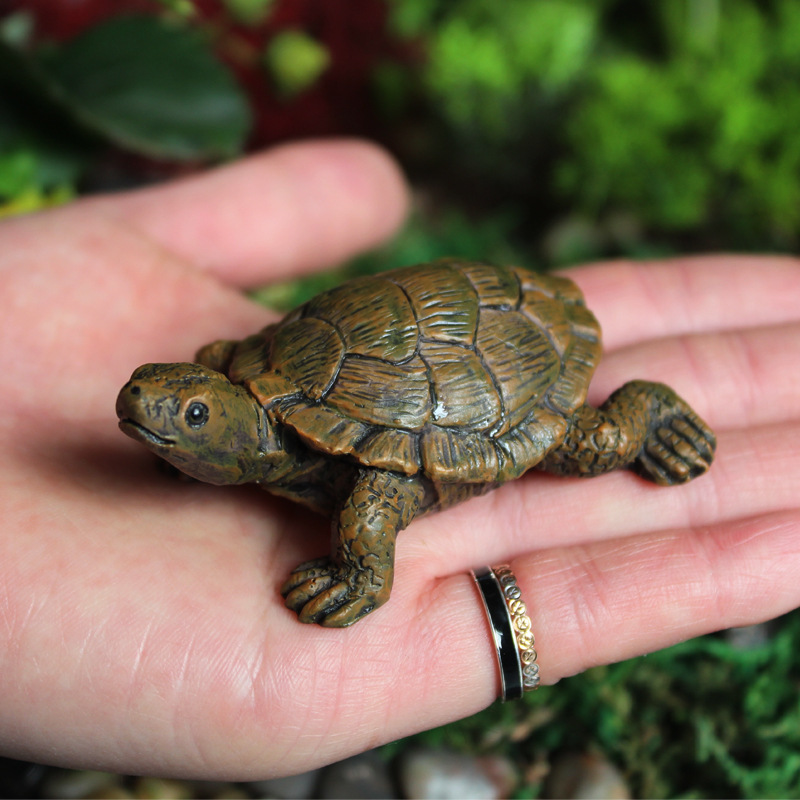 Little Turtle Model Resin Stat - огляд і ціна Bonsai Garden With Pond