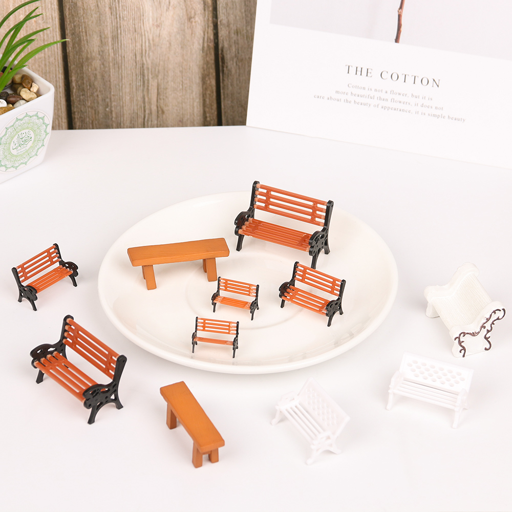 1PC Resin Miniature Bench Stoo - огляд і ціна Bonsai Garden Miniature